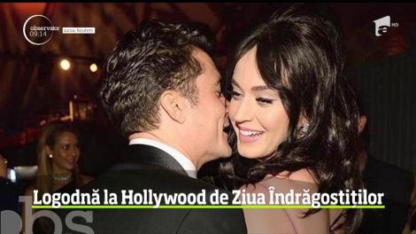 Katy Perry si Orlando Bloom s-au logodit de Ziua Indragostitilor