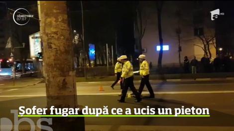 Un şofer care a lovit un bărbat pe o trecere de pietoni din Capitală a fugit de la locul accidentului