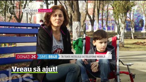 Vreau să ajut! Luca s-a născut cu paralizie cerebrală şi nu poate să meargă