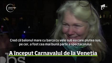 A început Carnavalul de la Veneţia