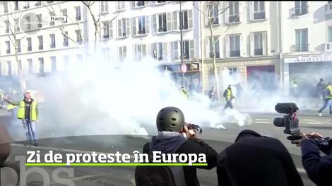 Proteste violente în Franţa şi Albania