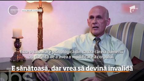 Femeia sănătoasă carea vrea să devină invalidă!