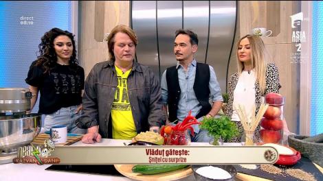 Răsfăţul zilei! Vlăduţ prepară șnițel cu surprize