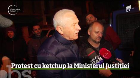 Sediul Ministerului Justiţiei a fost din nou vandalizat