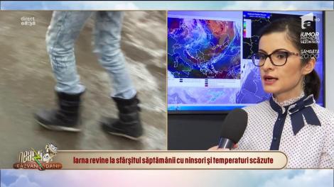 Iarna revine la sfârșitul săptămânii cu ninsori și temperaturi scăzute