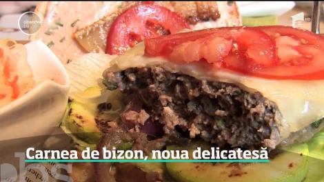 Carnea de bizon, din ce în ce mai căutată în restaurante. Cât costă şi ce beneficii are pentru sănătate