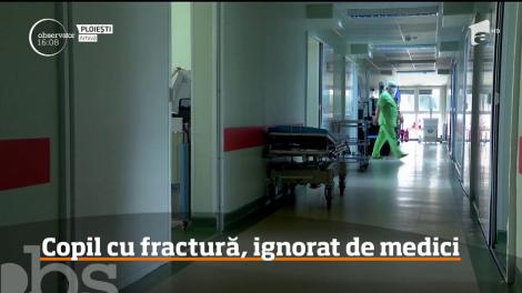 Copil cu fractură ajuns la Spitalul de Pediatrie din Ploieşti, ignorat de medici