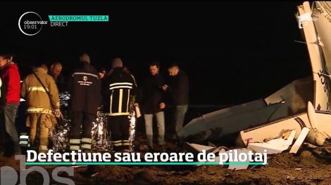 Avion de agrement prăbuşit lângă aerodromul Tuzla. Un om a murit