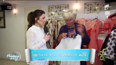 Lecţia de stil cu profa de mate! Monica Tatoiu ne învaţă cum să asortăm hainele cu buline!