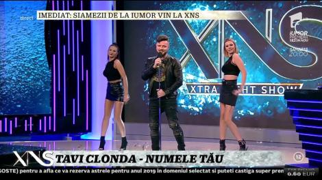 Tavi Clonda cântă, la Xtra Night Show, piesa "Numele tău"