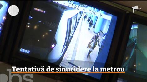 Încă un incident extrem de grav s-a produs la metrou! Un bărbat a încercat să se sinucidă în staţia Apărătorii Patriei