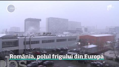S-a întors iarna. România devine polul frigului din Europa