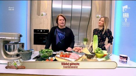 Rețeta zilei! Vlăduţ ne gătește Evantai bavarez. O rețetă de șnițele servite o garnitură foarte interesantă.