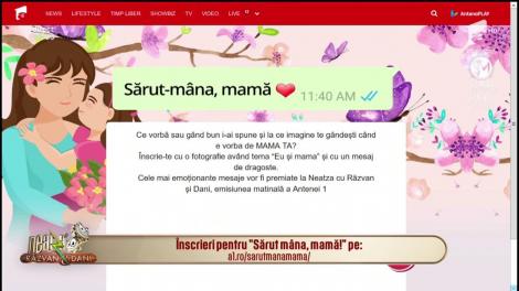 Campania „Sarut mâna, mamă!” revine, la Neatza! Înscrie-te și transmite-i mamei tale, în direct, toate gândurile tale
