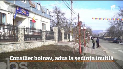 Consilier bolnav, adus la ședința inutilă