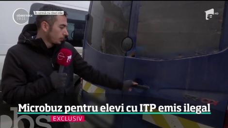 Microbuz pentru elevi cu ITP emis ilegal