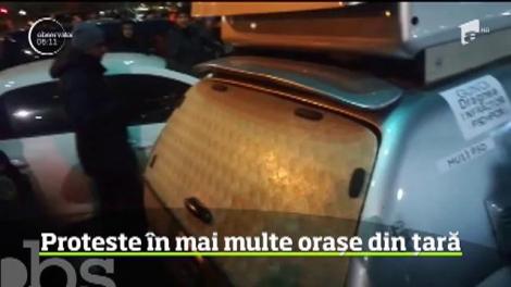 A fost o nouă seară de proteste în Bucureşti, dar şi în mai multe oraşe din ţară