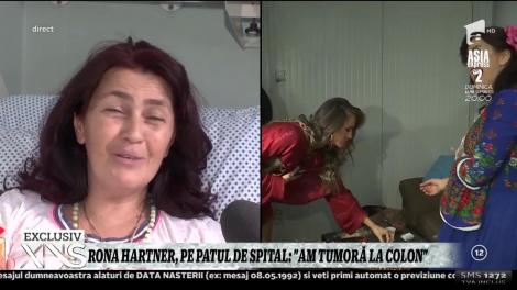 Rona Hartner, pe patul de spital: "Am tumoră la colon"