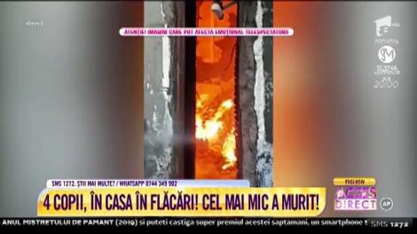 Tragedie fără margini! Un bebeluş, de doar 4 luni, şi-a dat ultima suflare în flăcările care au înghiţit casa! Mama plecase după lapte
