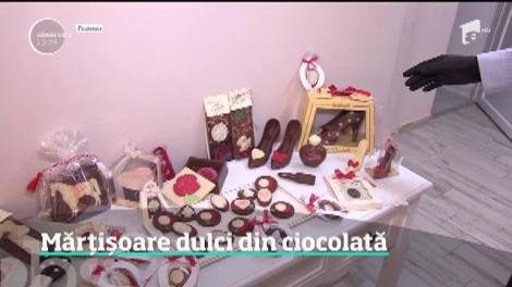 Mărţişorul perfect are gust dulce şi e făcut din ciocolată pură, sculptată cu migală de artiştii cofetari