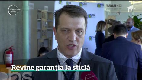 Garanţia pe sticlă se întoarce. Pentre fiecare recipient vom plăti în plus 50 de bani, pe care îi vom recupera dacă îl ducem înapoi la magazin