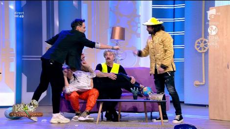 O soție, un soț și doi amanți! Romică Țociu, Pepe, Dorian Popa și Amalia, într-o scenetă amuzantă: "Eu care amant sunt, primul sau al doilea?"