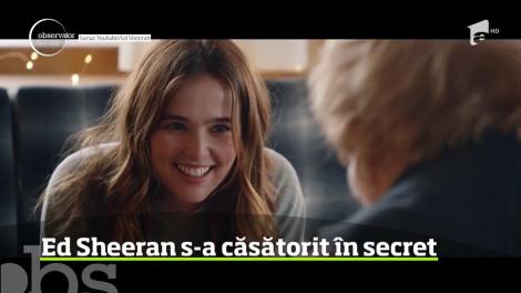 Ed Sheeran s-a căsătorit în cele din urmă cu parterena sa de viaţă, aleasa inimii artistului încă din copilarie