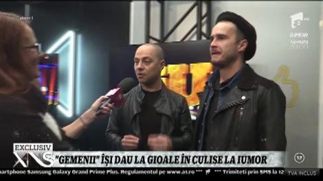 Dan Badea şi Şerban Copoţ îşi dau la "gioale" în culisele iUmor! Cine are mai mult umor?