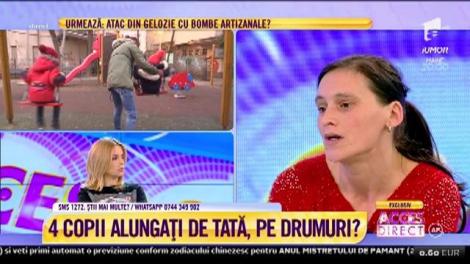 Un tată ar vrea să îşi arunce propriii copii în stradă! E acuzaţia pe care Victoria Pîrvan, mama celor mici, o face