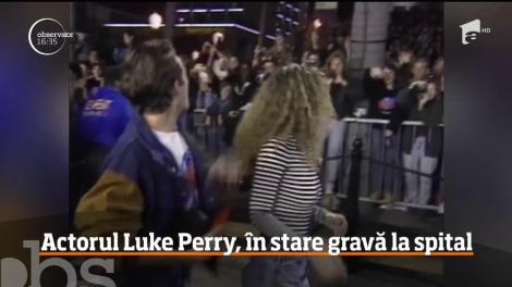 Actorul Luke Perry a fost internat de urgenţă după ce a suferit un atac cerebral