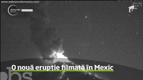 Unul dintre cei mai activi vulcani din Mexic a erupt din nou