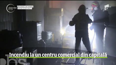 Incendiu de proporţii la un centru comercial cunoscut, din Estul Capitalei