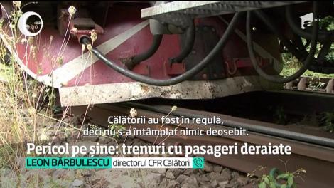 Calea ferată este o bombă cu ceas. Două trenuri cu zeci de călători au deraiat la interval de doar câteva ore