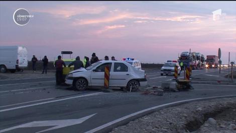 Un şofer de 18 ani din Buzău, care abia îşi luase permisul, a băgat cinci oameni în spital