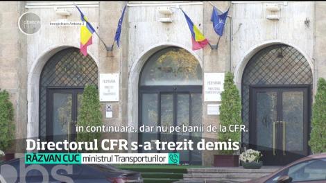 L-am trezit din somn şi s-a trezit demis! Directorul CFR va fi dat afară după reportajul difuzat la Observator