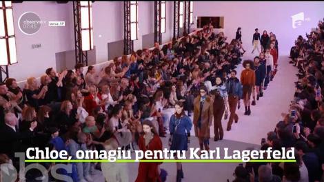 Casa de modă Chloe, omagiu pentru creatorul de modă Karl Lagerfeld