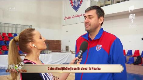Cei mai înalţi băieţi sunt, în direct, la Neatza! Antrenament alături de baschetbaliştii de la CSA Steaua!