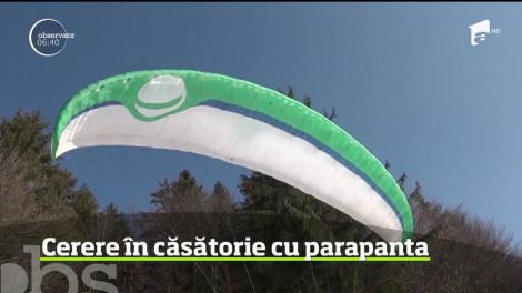 Cerere în căsătorie la înălţime! Întâmplarea inedită a avut loc în munţii Şumuleu din judeţul Harghita! O tânără îndrăgostită a avut parte de cea mai frumoasă surpriză