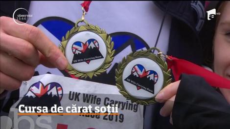 Un concurs neobişnuit a avut loc în Marea Britanie. Mai multe cupluri s-au luat la întrecere în Campionatul de cărat al soţiei