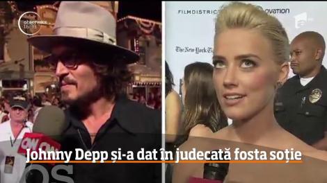 Johnny Depp şi-a dat în judecată fosta soţie, pentru defăimare
