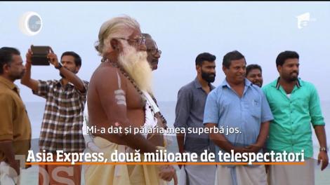 Aproape două milioane de oameni au ales Antena 1. Cel mai nou episod al reality-showului Asia Express, i-a ţinut cu sufletul la gură pe telespectatori