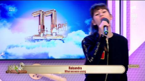 Raisandra, reprezentanta României la WCOP, interpretează melodia "When we were young"