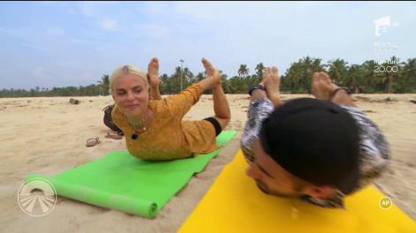 Cocuța și Bogdan Boantă, poziții de yoga care tratează neadevărul