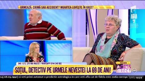 Soțul, detectiv pe urmele nevestei, la 69 de ani: "Mi-a zis că nu trăiesc eu să o prind pe ea cu alți bărbați"