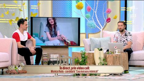 Răzvan Simion și Dani Oțil au pornit căutările pentru "Cea mai sexy mămică". Monica Radu este candidată de astăzi!