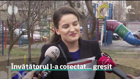 Lecţie de neştiinţă predată unui copil chiar de învăţătorul său. Elevul a fost corectat greşit de dascăl într-o lucrare de control