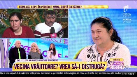 Vecina acuzată de vrăjitorie se apără: "N-am călcat în nicio casă la vreo vrăjitoare. Nu am idee să fac farmece!"