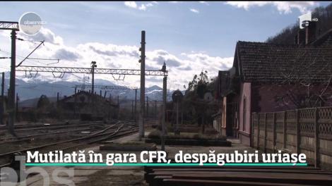 Jumătate de milion de euro va primi despăgubiri de la CFR o femeie care a fost mutilată într-o gară