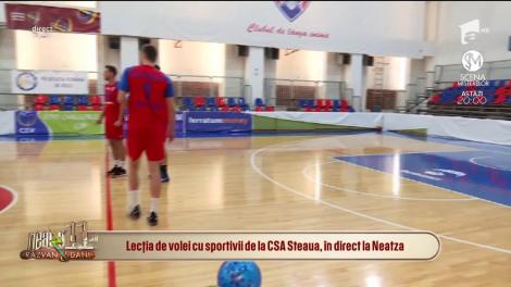 Lecţia de volei cu sportivii de la CSA Steaua, în direct, la Neatza!