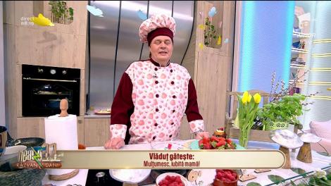 Rețeta zilei! Vlăduț ne pregătește un tort de bezea în culorile primăverii „Mulțumesc, iubită mamă”